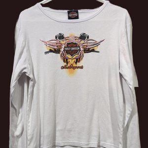 Old School Harley Davidson Long Sleeve Tee